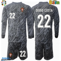 Portugal Diogo Costa #22 Keeper Bortedraktsett Barn EM 2024 Langermet (+ Korte bukser)